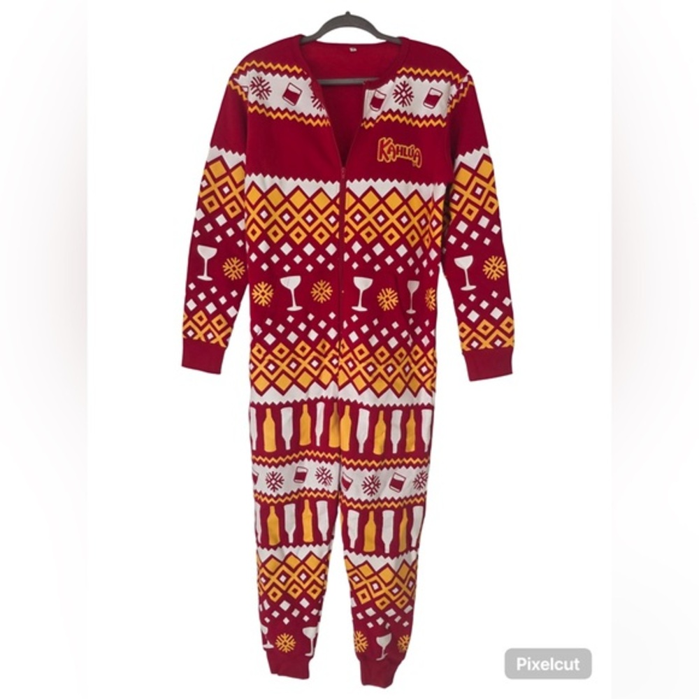 Cozy‎ Red and Yellow Kahlua Adult Patterned One Piece